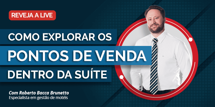8 pontos de venda dentro de uma suíte do motel.
